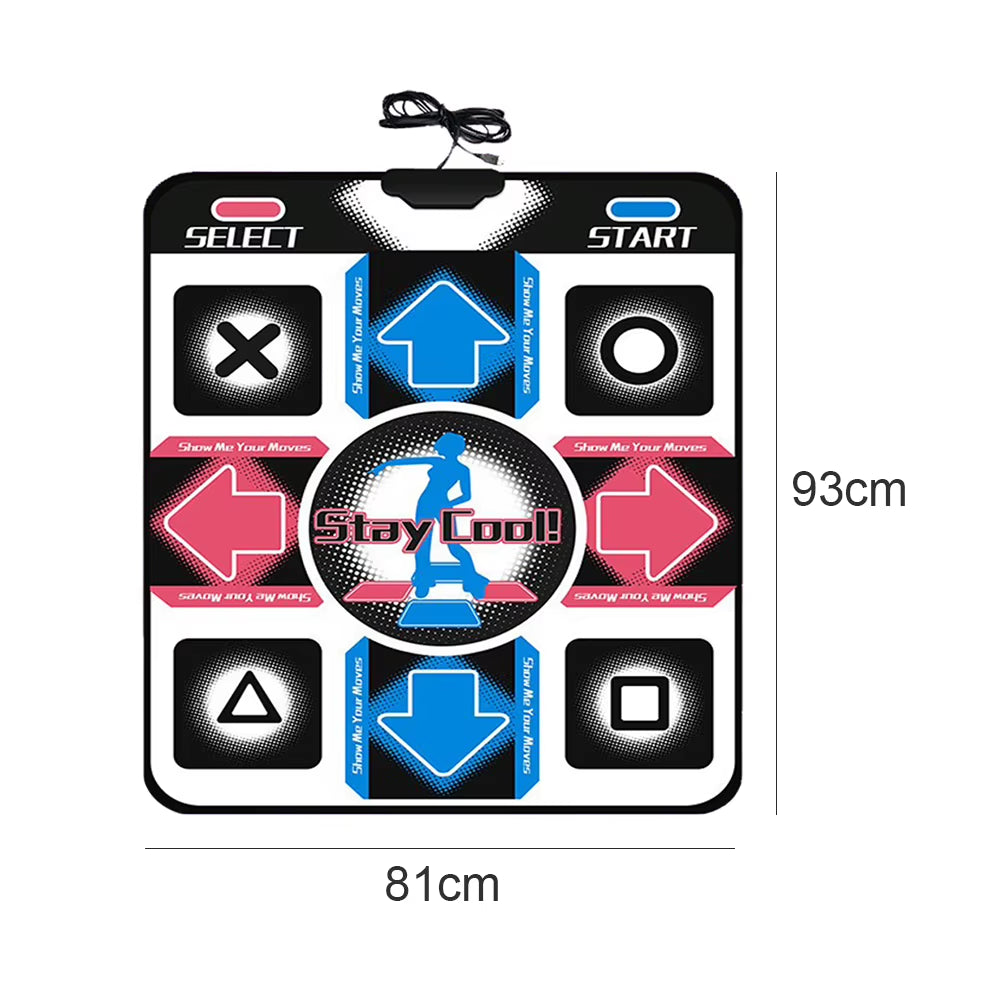 PC Non-Slip Dance Mats USB Foot Print Dancing Step Game Pad HD Dancer Blanket Dancer Blanket Equipment Revolution
