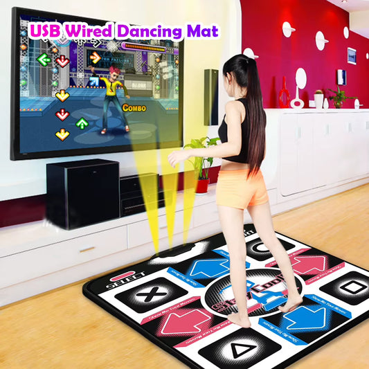 PC Non-Slip Dance Mats USB Foot Print Dancing Step Game Pad HD Dancer Blanket Dancer Blanket Equipment Revolution