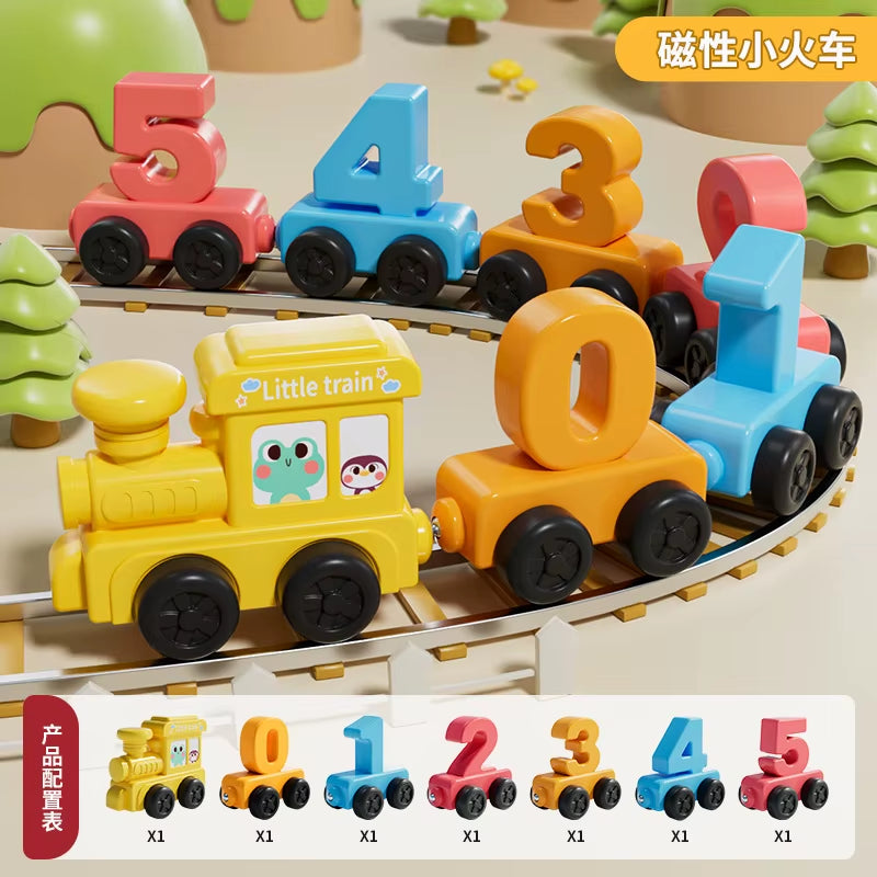 Magnetic Number Train Set Digital Learning Educational Toys 14Pcs